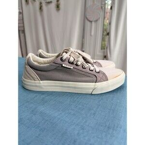 Taos Plim Soul Sneaker Canvas Ecru Tan Multi Colorblock Comfort Shoes Women 9